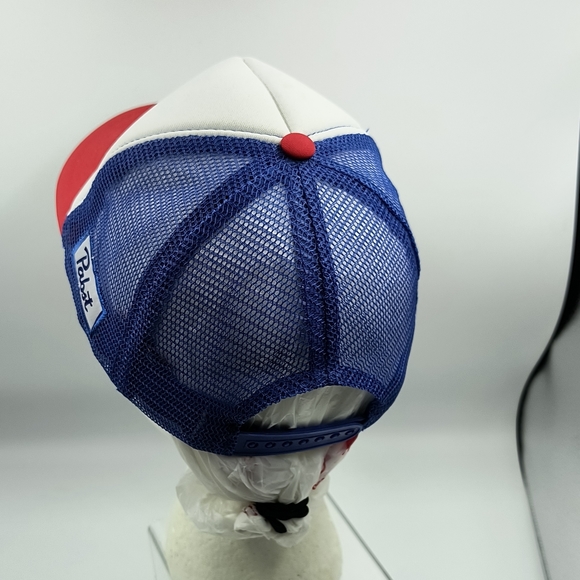Pabst Blue Ribbon PBR Trucker Style Mesh Back Baseball Hat - Picture 6 of 7